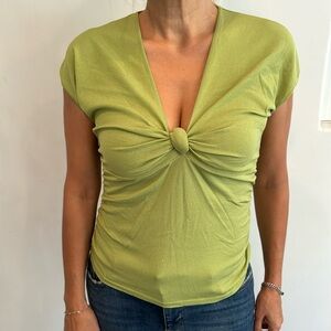Lime Green Valentino Top